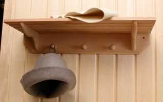 Вешалки для бани: конструкции, материалы, инструкция по сборке